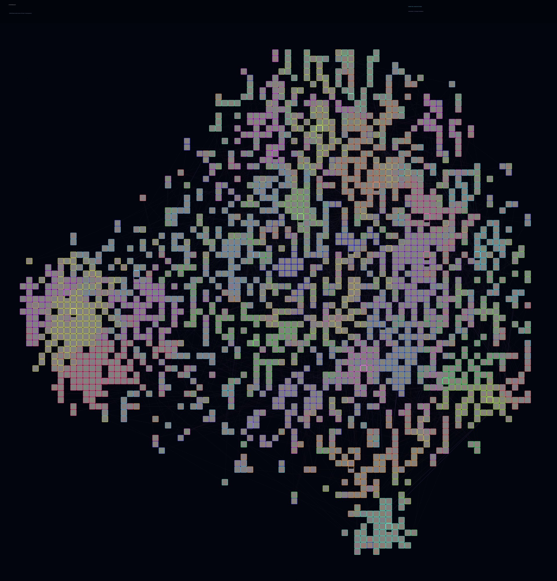 Thousands of feature visualizations arranged into a representative Activation Galaxy map